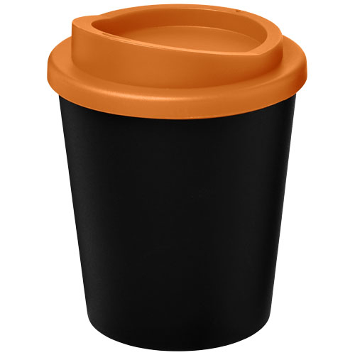 Gobelet isolant publicitaire 250 ml Americano® Espresso noir / Orange